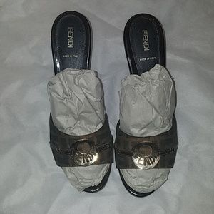 Fendi open toe heels